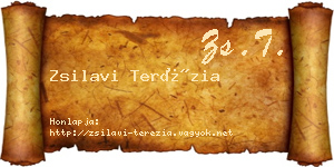 Zsilavi Terézia névjegykártya
