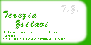 terezia zsilavi business card